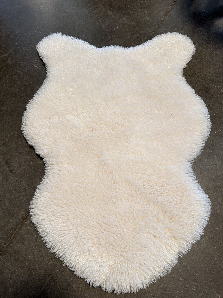 Pottery Barn Faux Sheepskin Bathmat-2.5X3