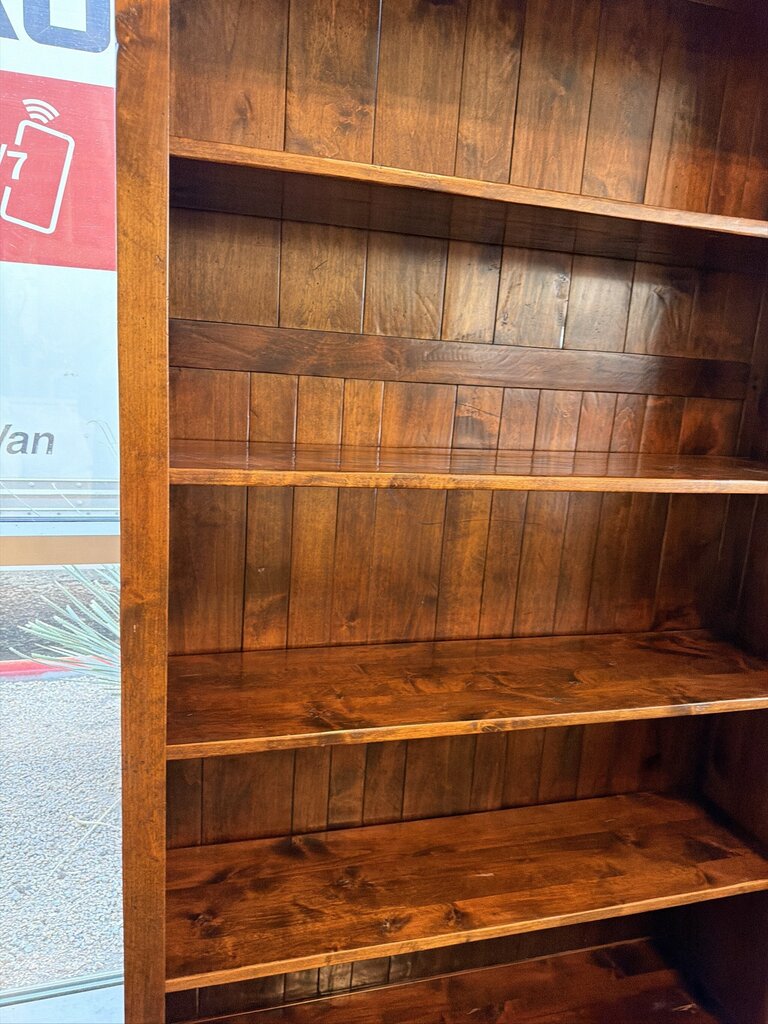 Distressed Solid Wood Bookcase- 49X16X83