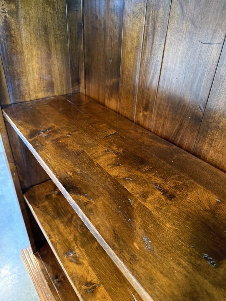 Distressed Solid Wood Bookcase- 49X16X83