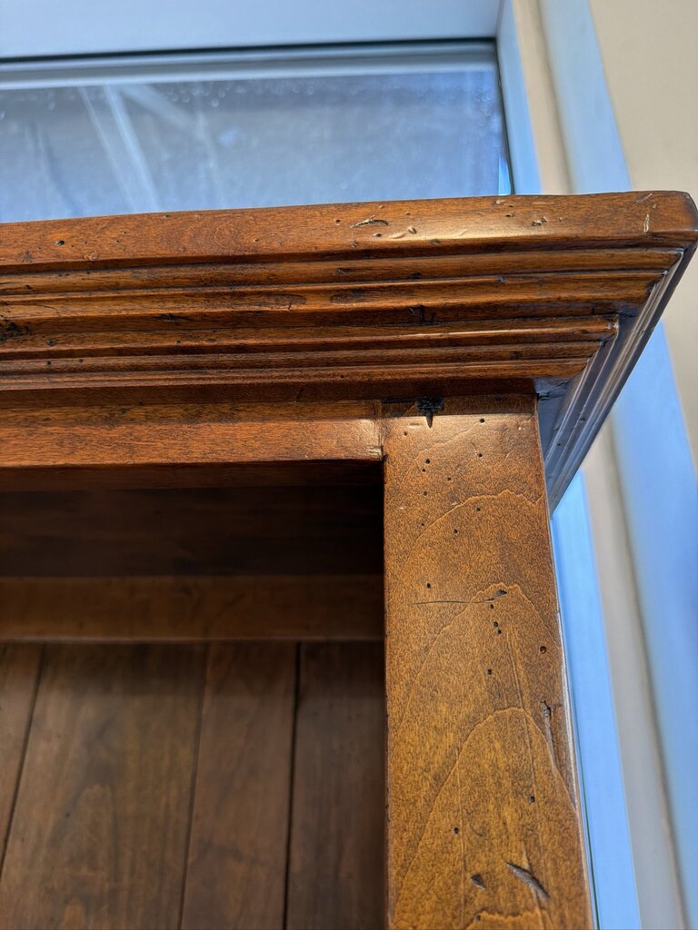 Distressed Solid Wood Bookcase- 49X16X83