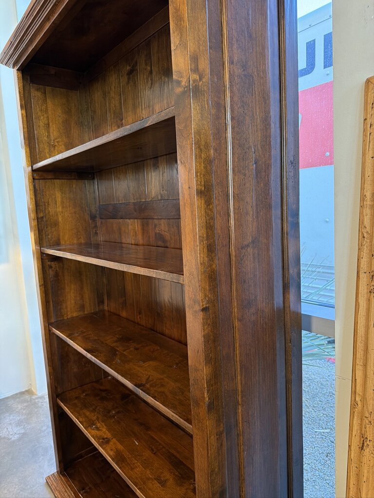 Distressed Solid Wood Bookcase- 49X16X83