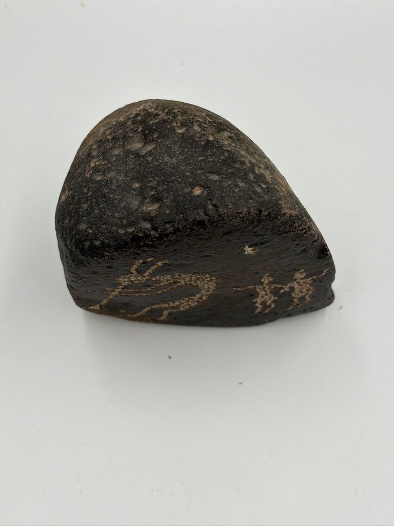 David Morris Incised Petroglyph Rock Art- 6X5.5X6