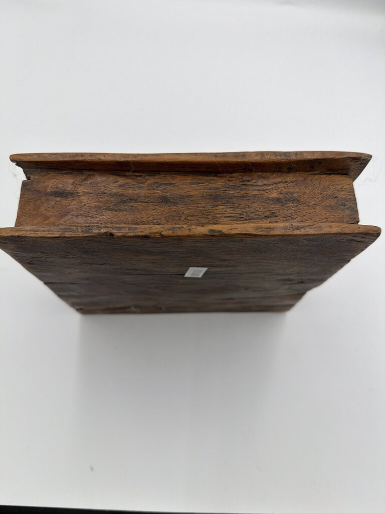 Indonesian Java Wood Spice & Nut Box- 8X8X2.5