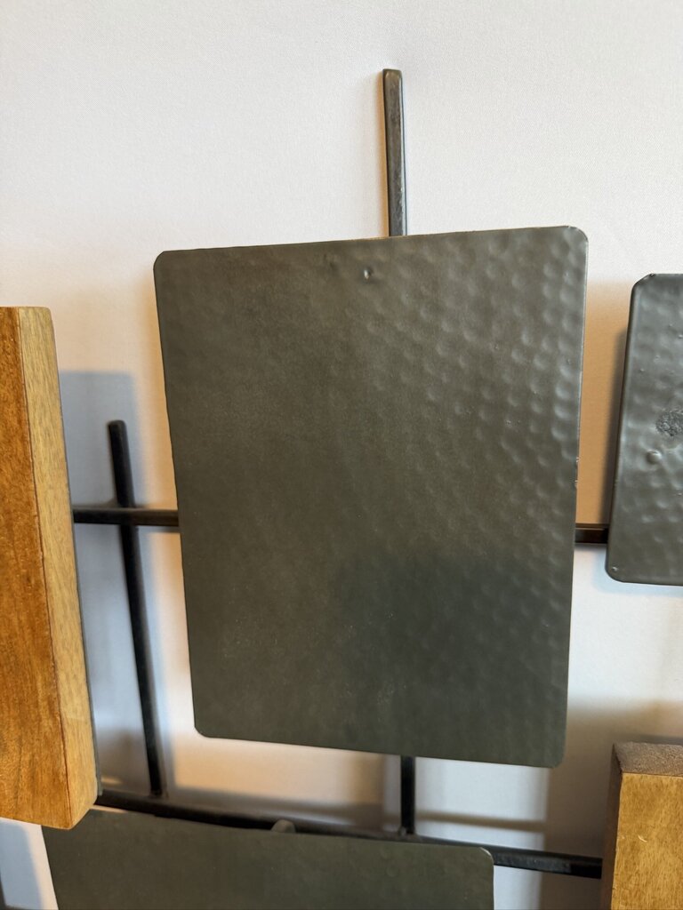 West Elm Metal & Wood Wall Decor- 62X32
