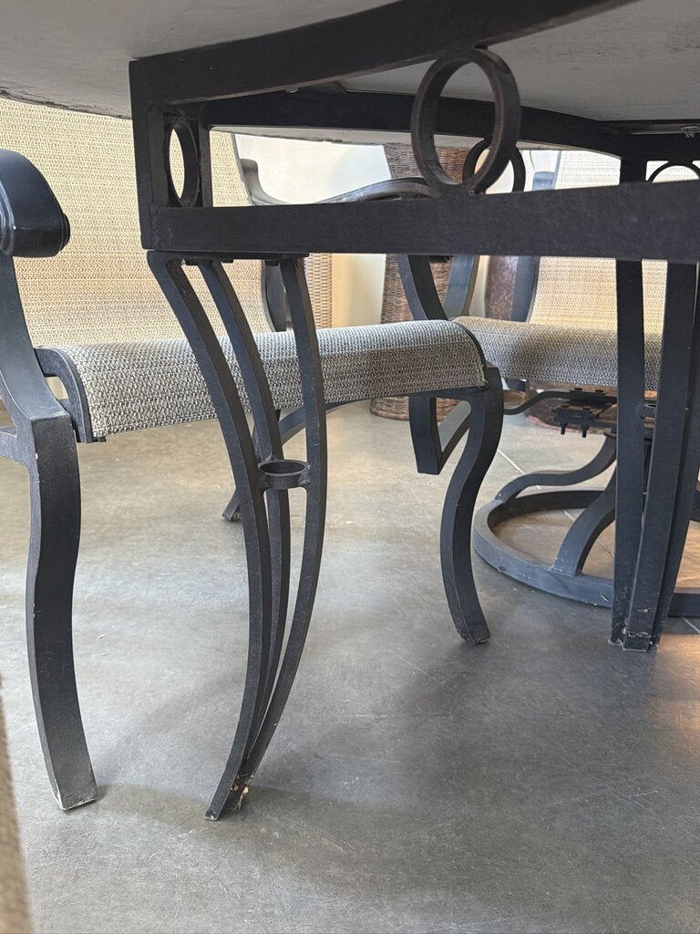 Mallin Outdoor Mosaic Dining Table- 54X54X29