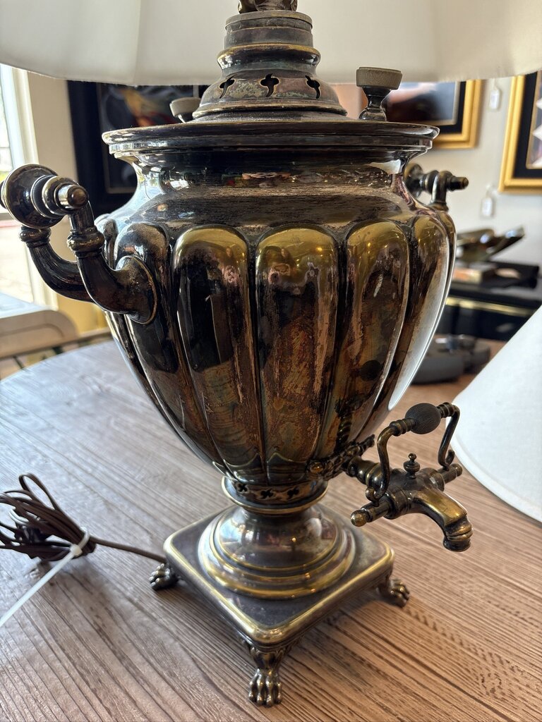 Vintage Brass Dispenser Table Lamp- 20X20X30H