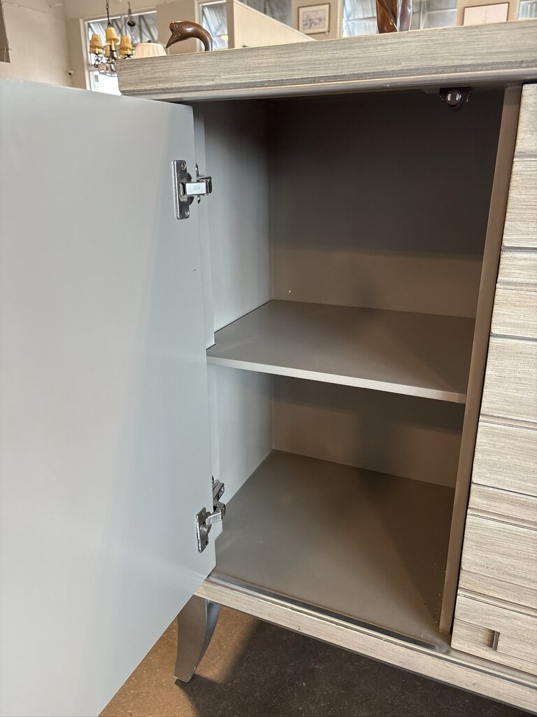 Artmax Taupe & Metallic 4 Door Sideboard -64X16X38H