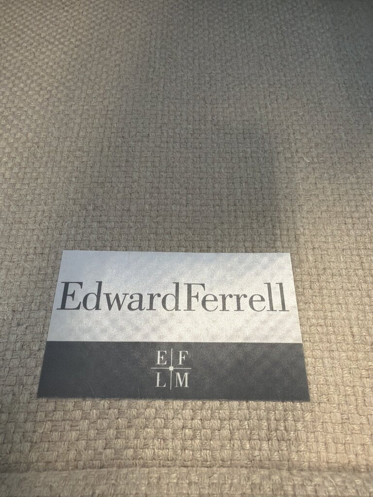 Edward Ferrell Beachum Linen Sofa- 85X38X36H
