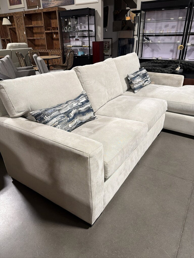 C&B Axis 2-Piece Sectional W/ Chaise- 125X64X37H- AS IS