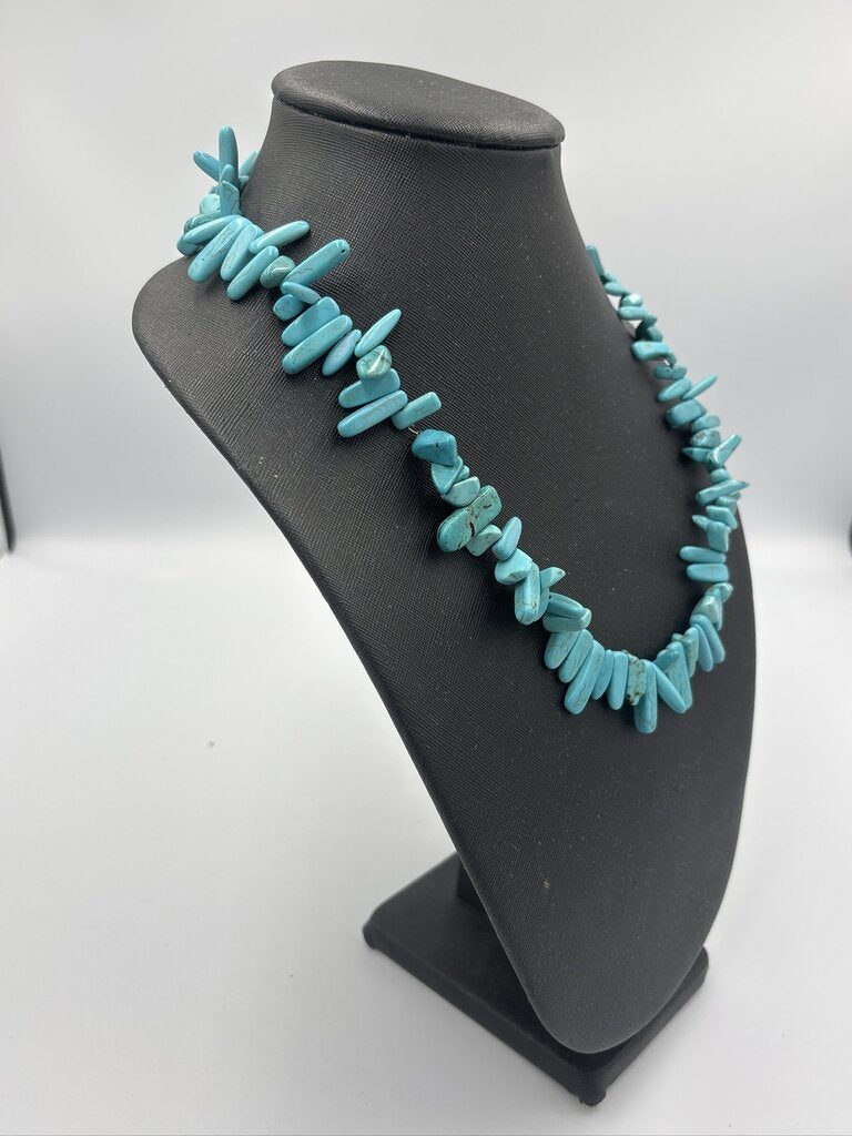 Kingman Turquoise Statement Necklace- 22"
