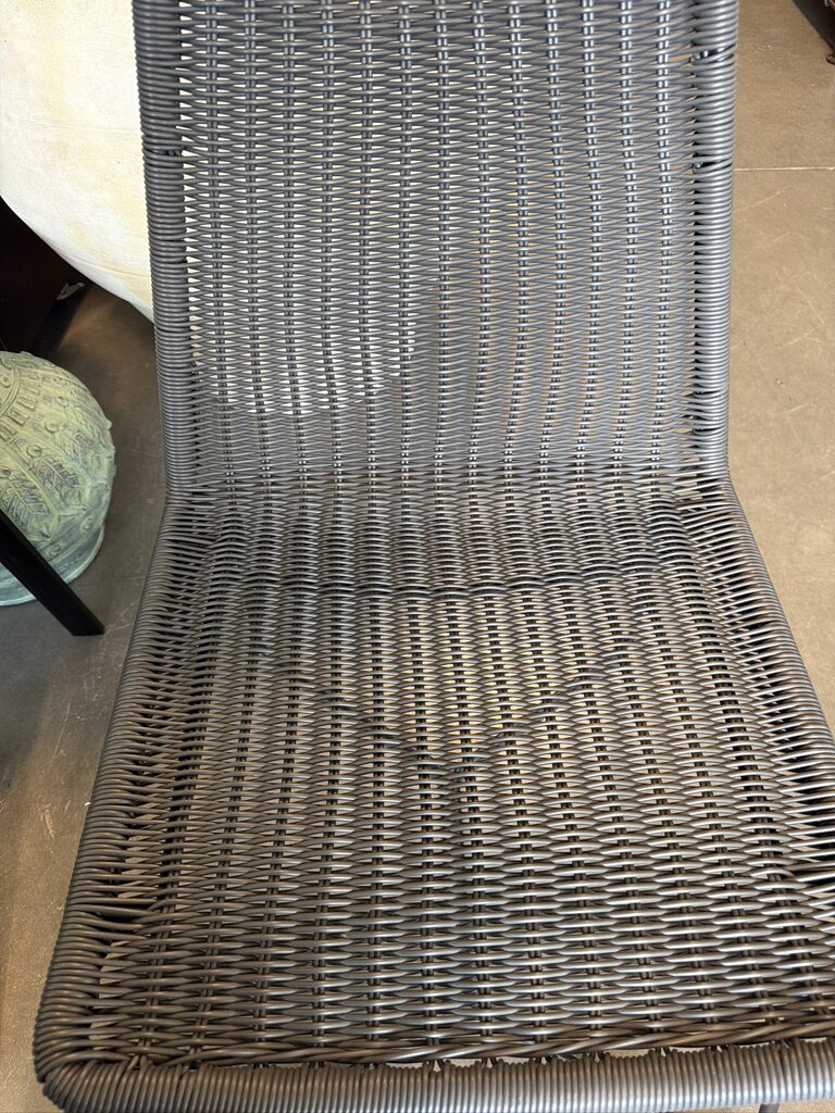 All Weather Wicker Slope Indoor/Outdoor Dining Chairs- Pair