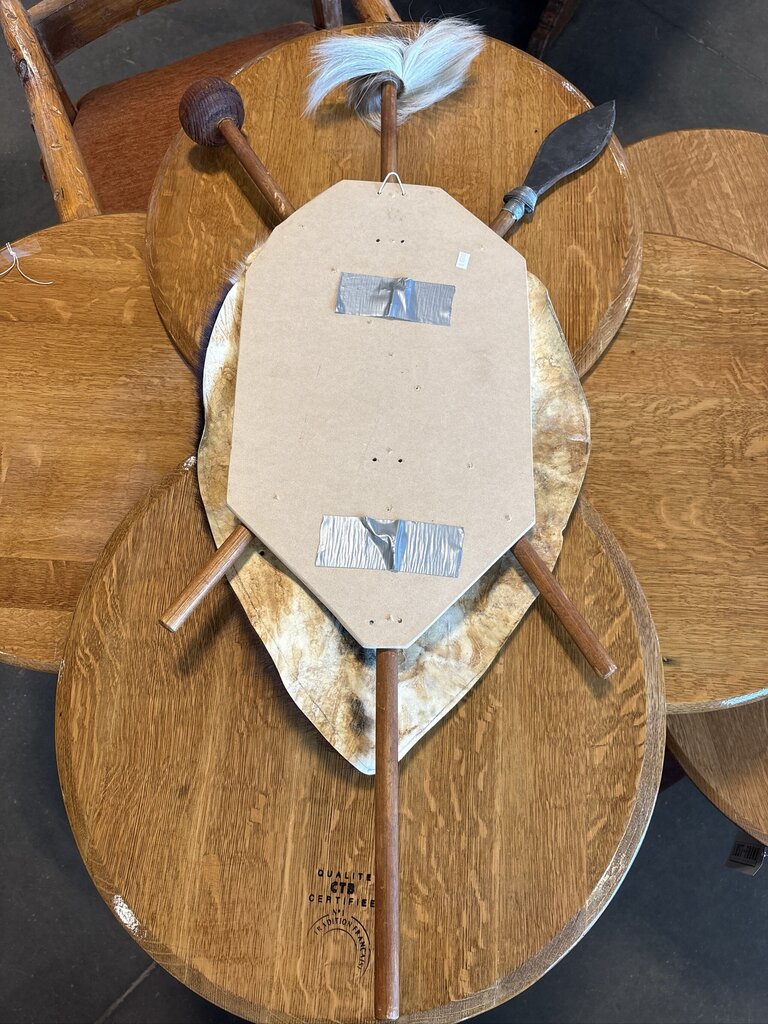 Animal Hide Zulu Shield- 20X4X40