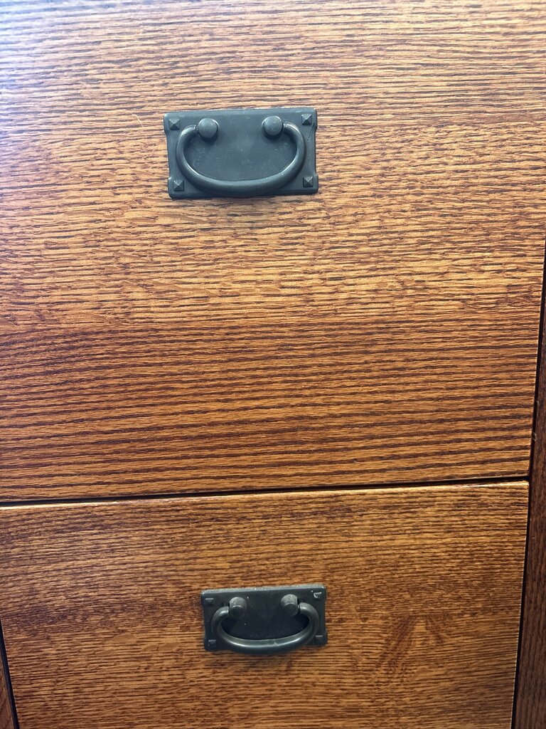 Oak Craft 2 Door Mission File Cabinet- 24X20X30