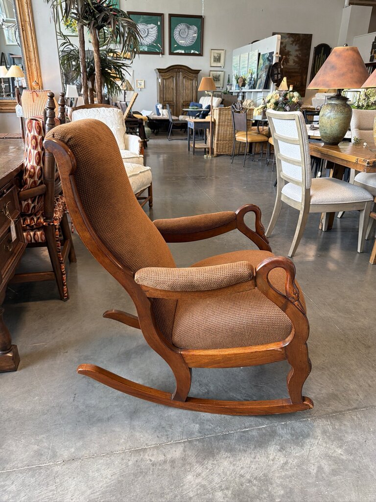 Vintage Rocking Chair W/ Gooseneck Arms- 23X30X39