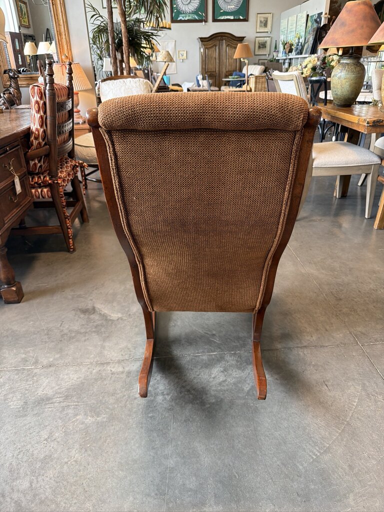 Vintage Rocking Chair W/ Gooseneck Arms- 23X30X39