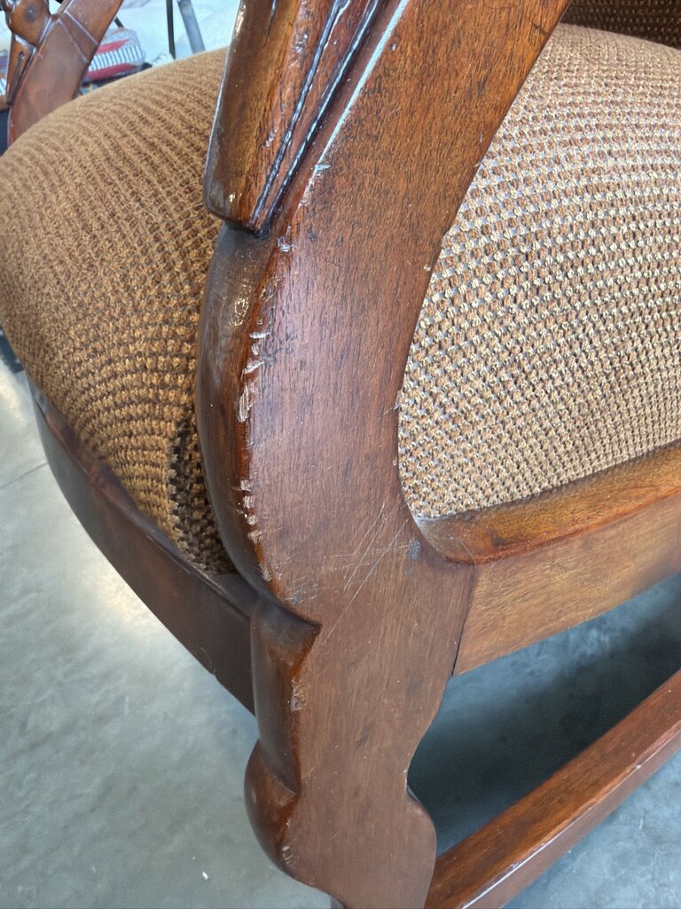 Vintage Rocking Chair W/ Gooseneck Arms- 23X30X39