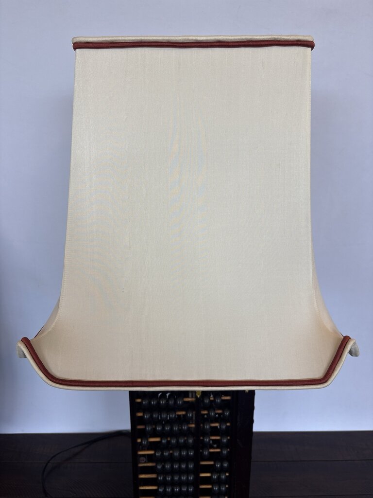 1940 Chinese Rosewood Abacus Lamp- 17X17X35