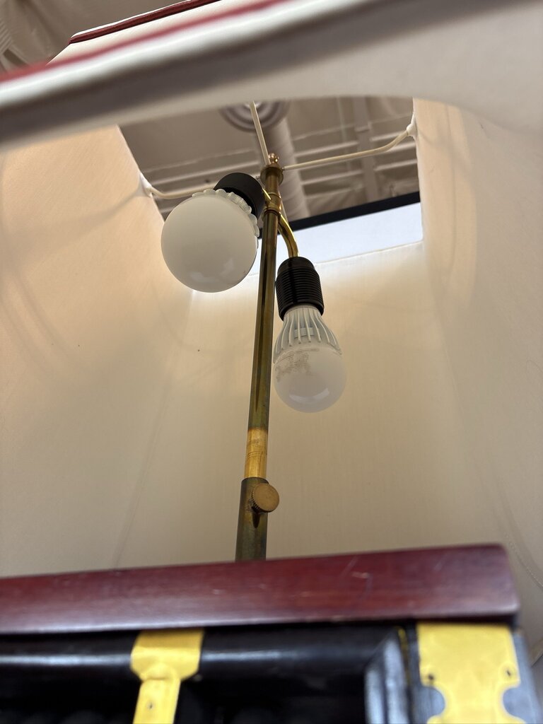 1940 Chinese Rosewood Abacus Lamp- 17X17X35