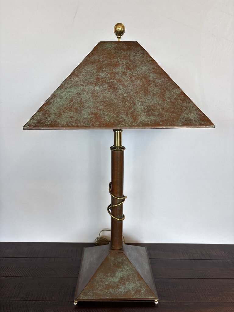 Vintage Maitland Smith Neoclassical Verde Lamp- 16X16X31