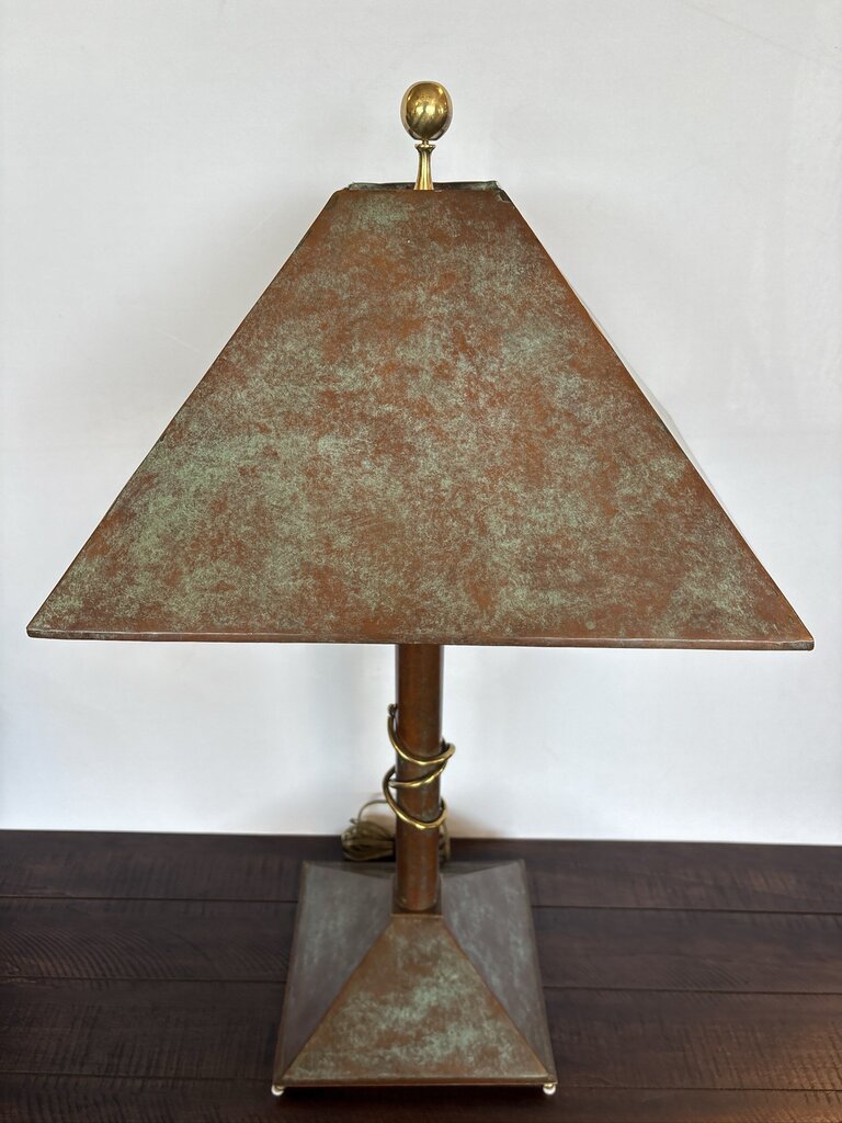 Vintage Maitland Smith Neoclassical Verde Lamp- 16X16X31