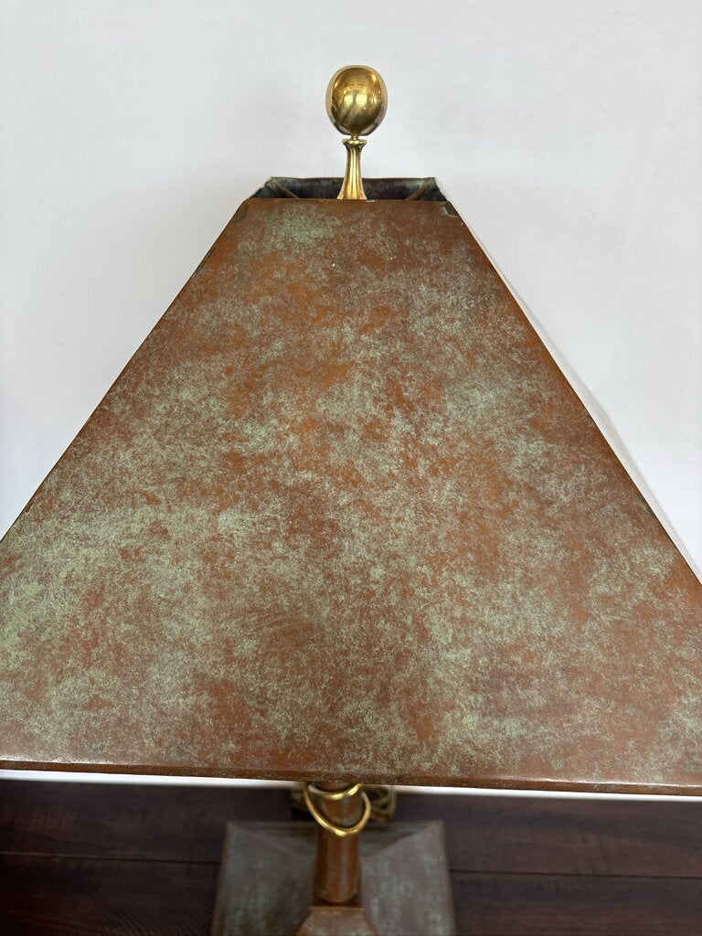 Vintage Maitland Smith Neoclassical Verde Lamp- 16X16X31