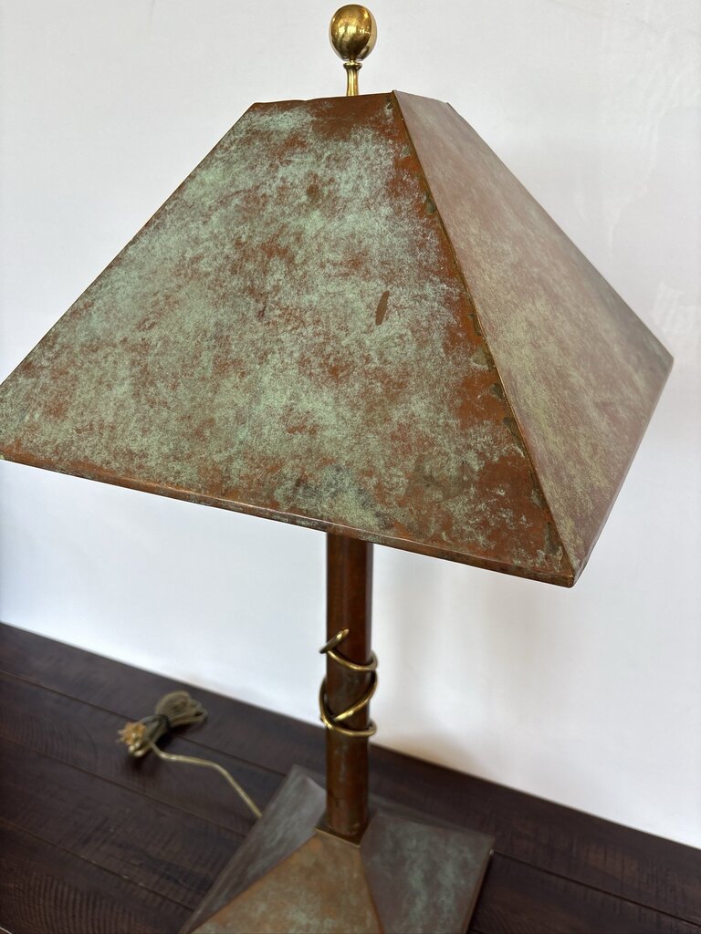 Vintage Maitland Smith Neoclassical Verde Lamp- 16X16X31