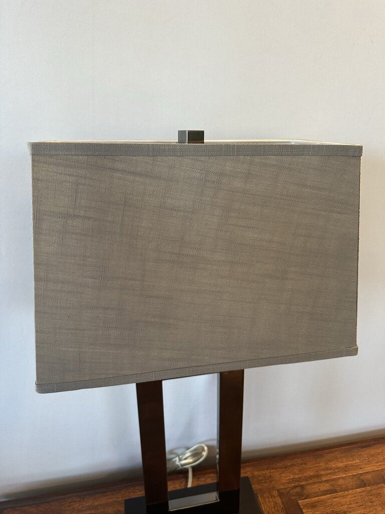 C&B l Duncan Antiqued Bronze Table Lamps- 16X8X28H- Pair