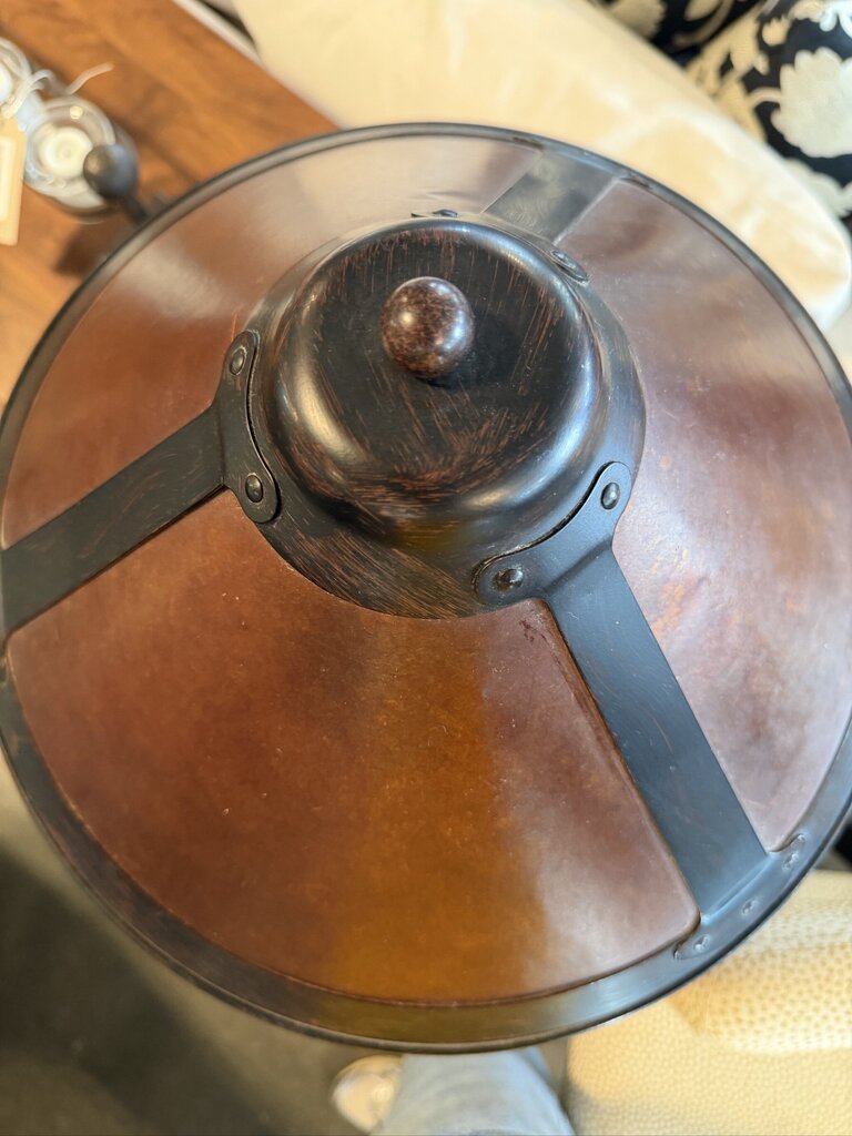 Vintage Dirk Van Erp Style Copper & Mica Table Lamp- 21H