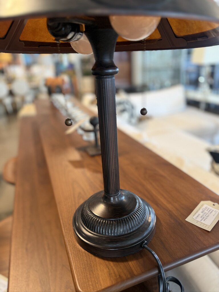 Vintage Dirk Van Erp Style Copper & Mica Table Lamp- 21H