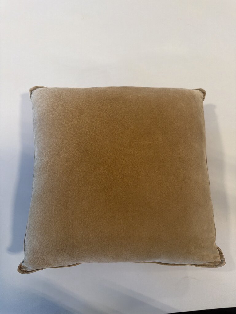 Leather Ostrich Embossed Pillow-17X17