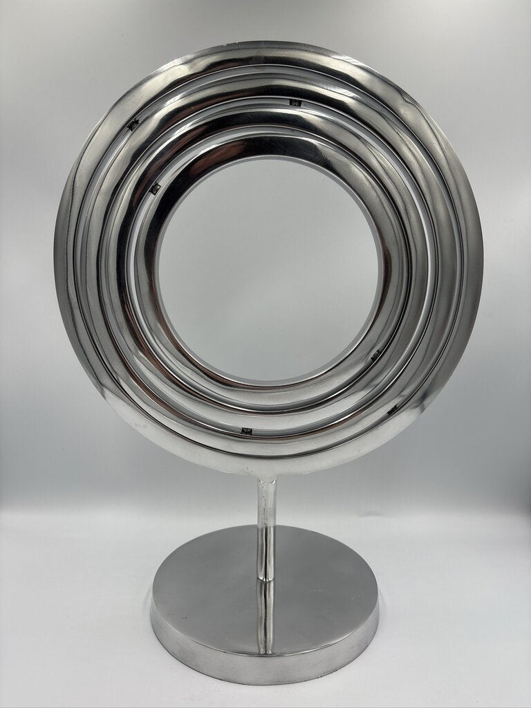 Chrome Sphere On Stand-12X7X17H