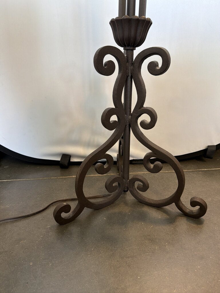 Embellished Punched Tin & Iron Floor Lamp - 20X66H