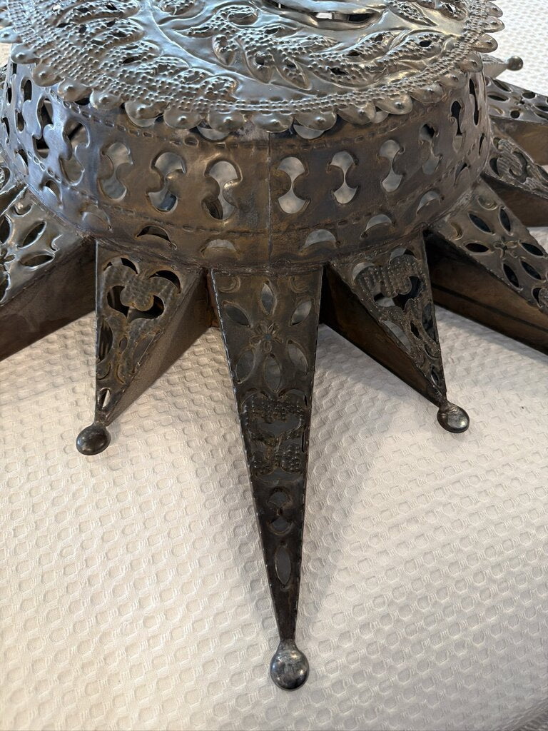 Metal Sun & Moon Candle Holder Wall Art - 8X30H