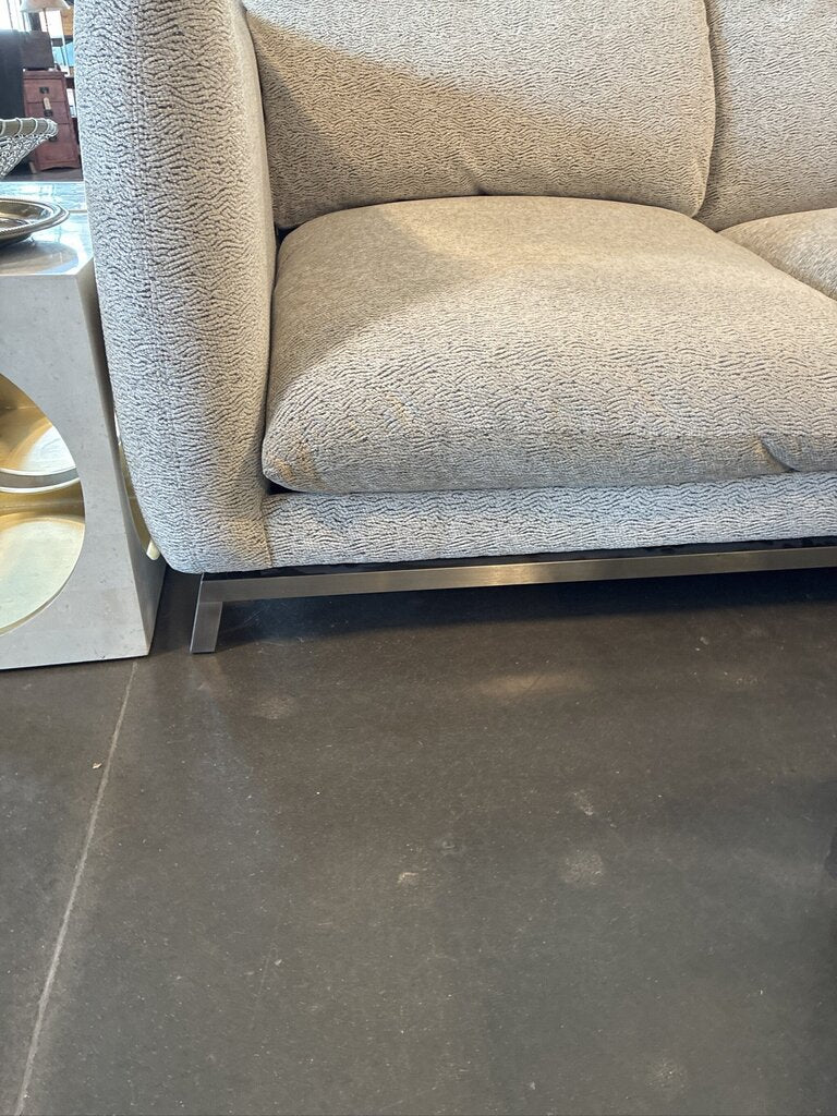 Bernhardt Cream Upholstered Sofa - 98X43X33