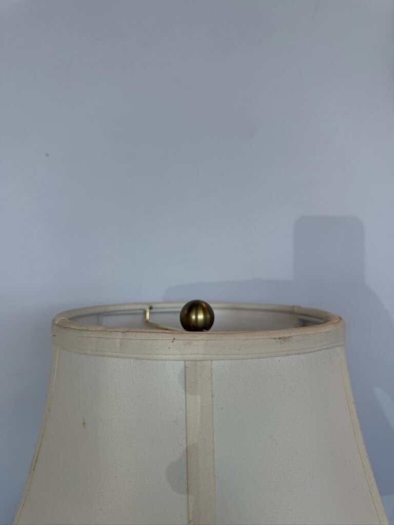 Antique Gold Balustrade Style Lamps- Pair- 26.5H