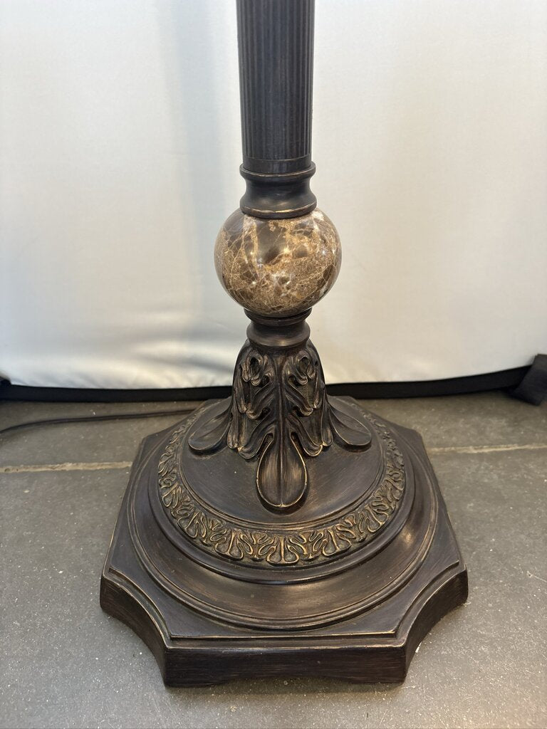 Bronze Neoclassical Torchiere Floor Lamp -72H