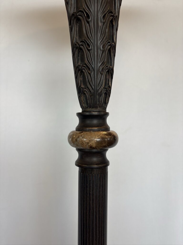 Bronze Neoclassical Torchiere Floor Lamp -72H