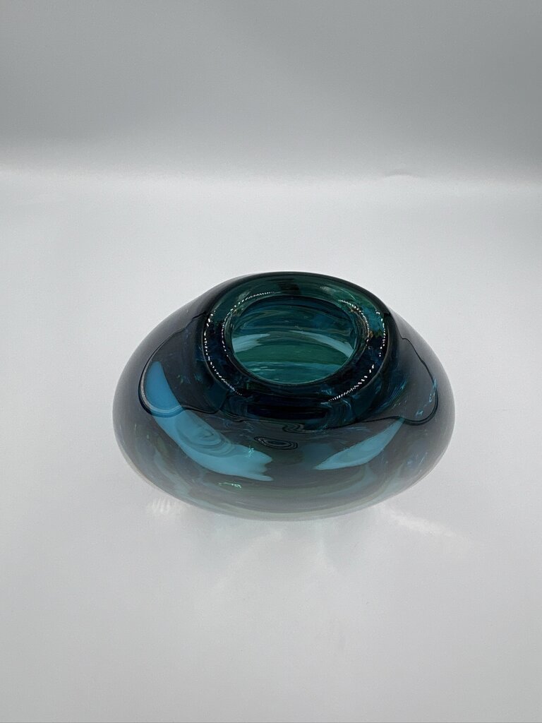 Salviati Sirena Tall Sommerso Glass Vase- 7X4X11H