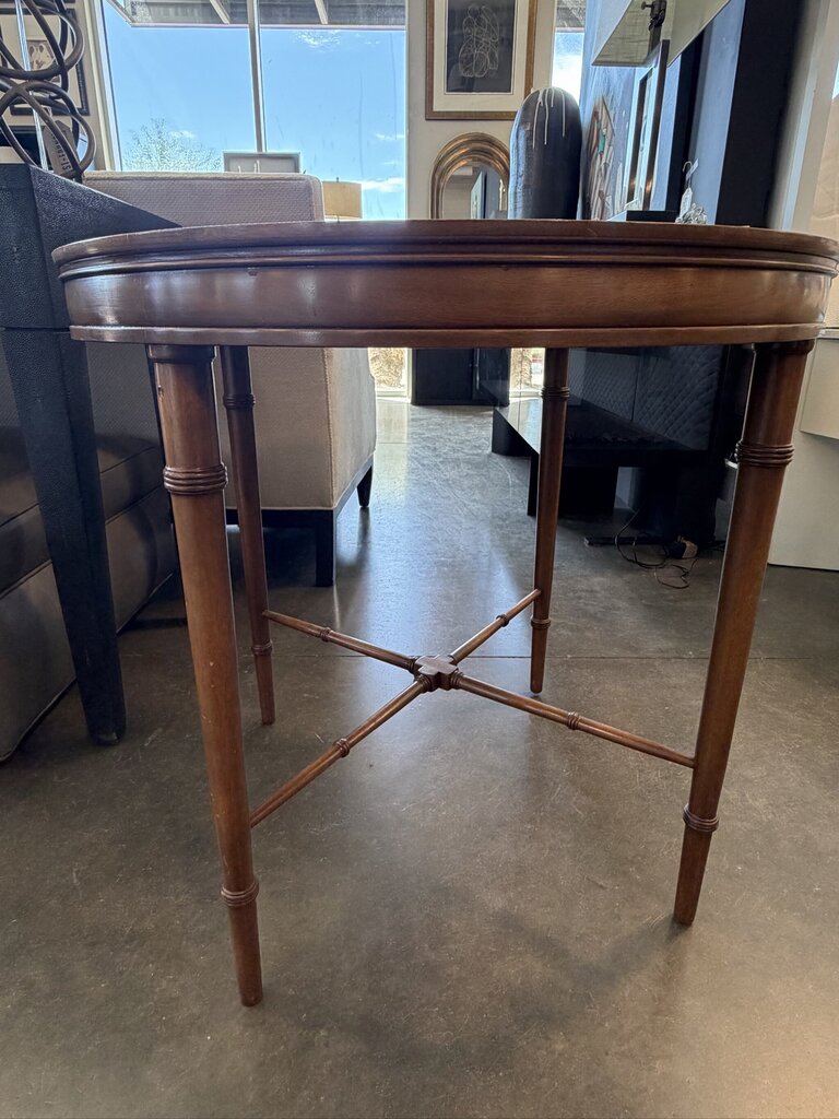 Vintage Kittinger KT2806 Round Side Table- AS IS- 28X27H