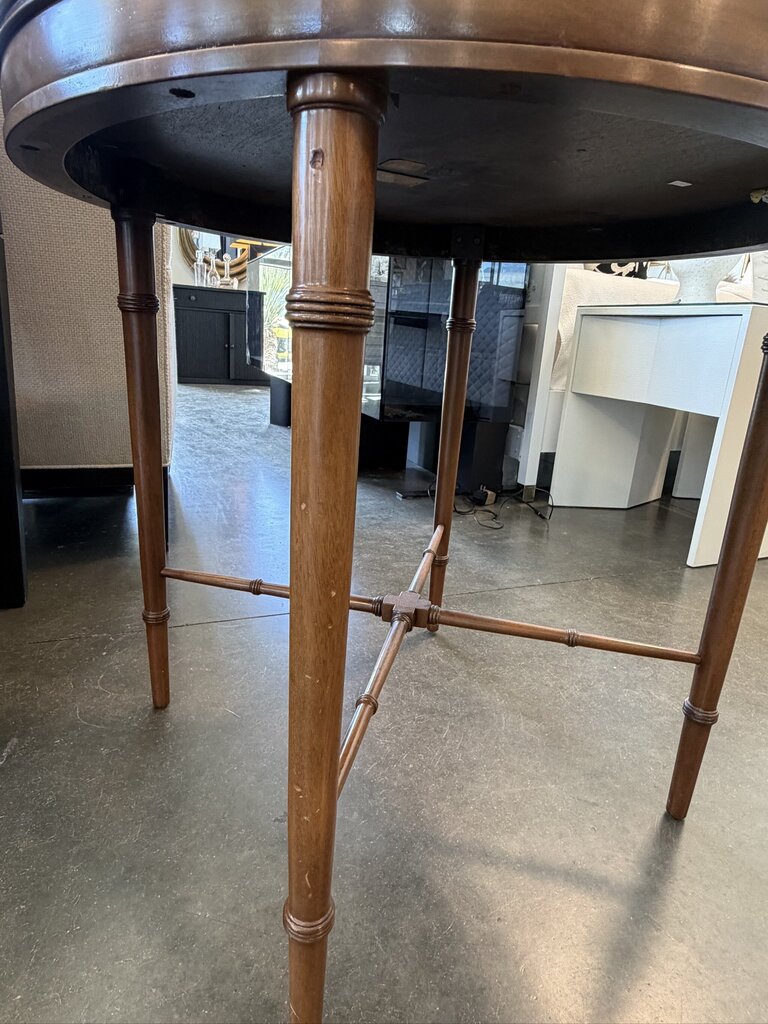 Vintage Kittinger KT2806 Round Side Table- AS IS- 28X27H