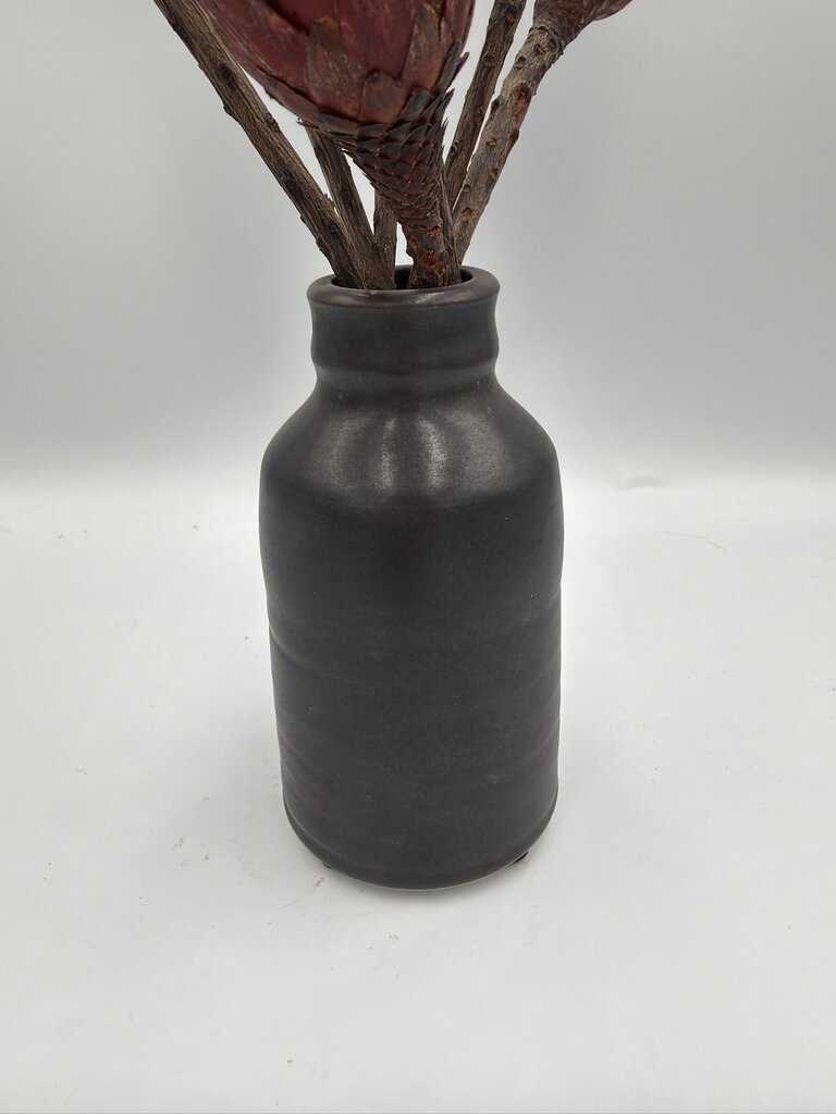 Pottery W/ Dried Flowers By Paddy McNeely- 11X10X16