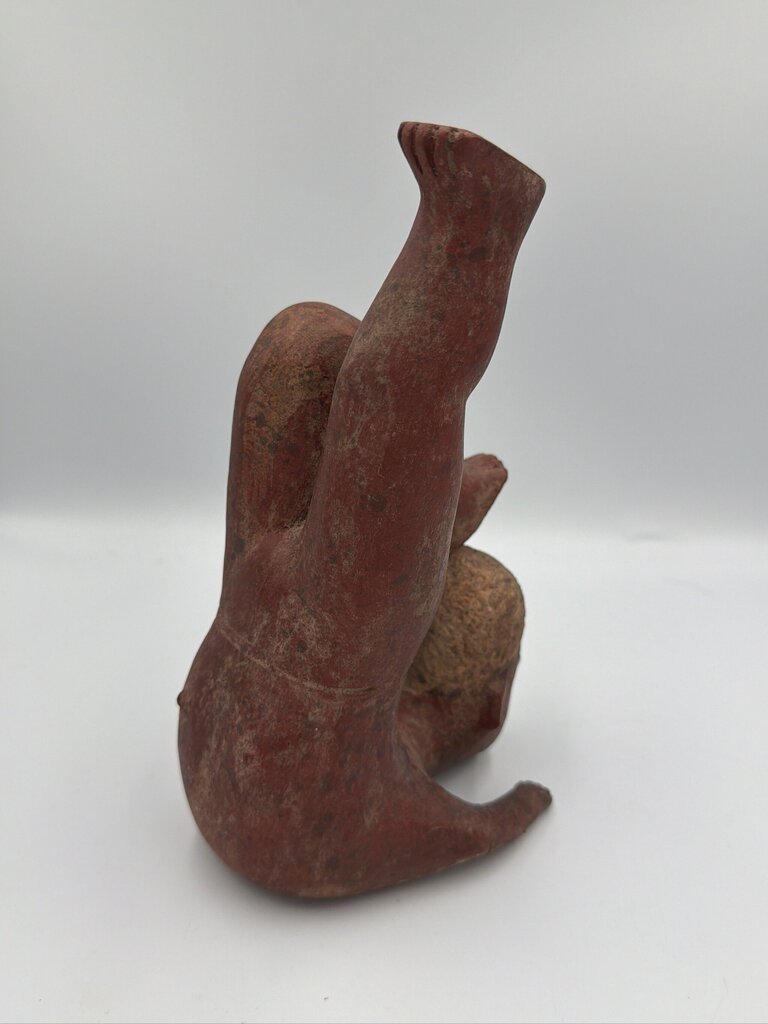 Clay Mayan Acrobat Figure- 5X6X9-AS IS