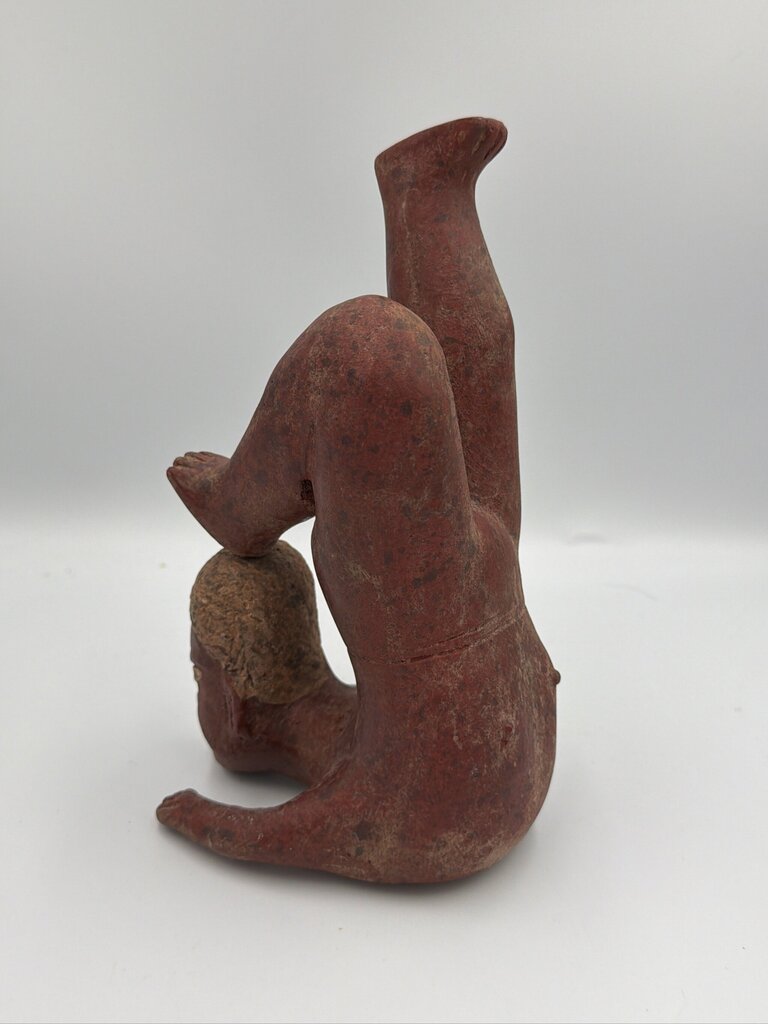 Clay Mayan Acrobat Figure- 5X6X9-AS IS