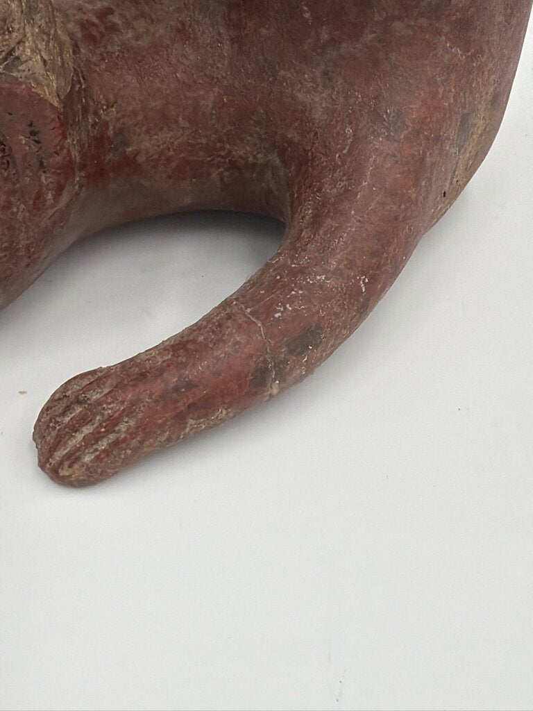 Clay Mayan Acrobat Figure- 5X6X9-AS IS