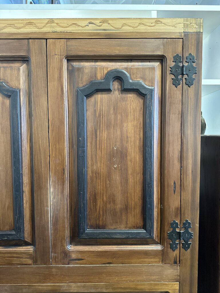 Arnold's Pickle Reclaimed Redwood Armoire - AS IS - 48X24.5X78H