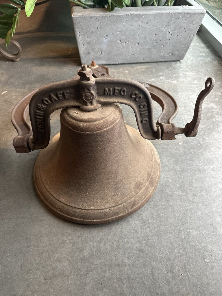 Vintage Perin & Gaff #2 Cast Iron Bell - 15X26H