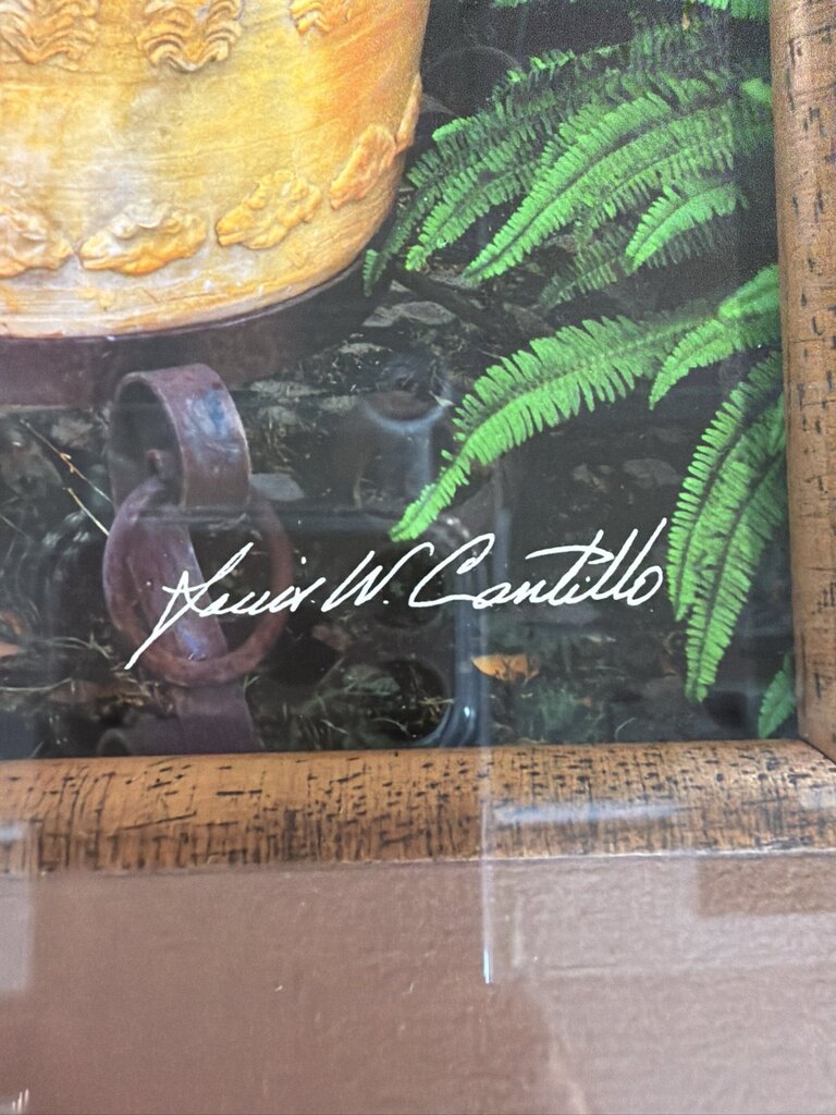 San Miguel de Allende Burl Framed Signed Photo By Louis Castillo- 21X24