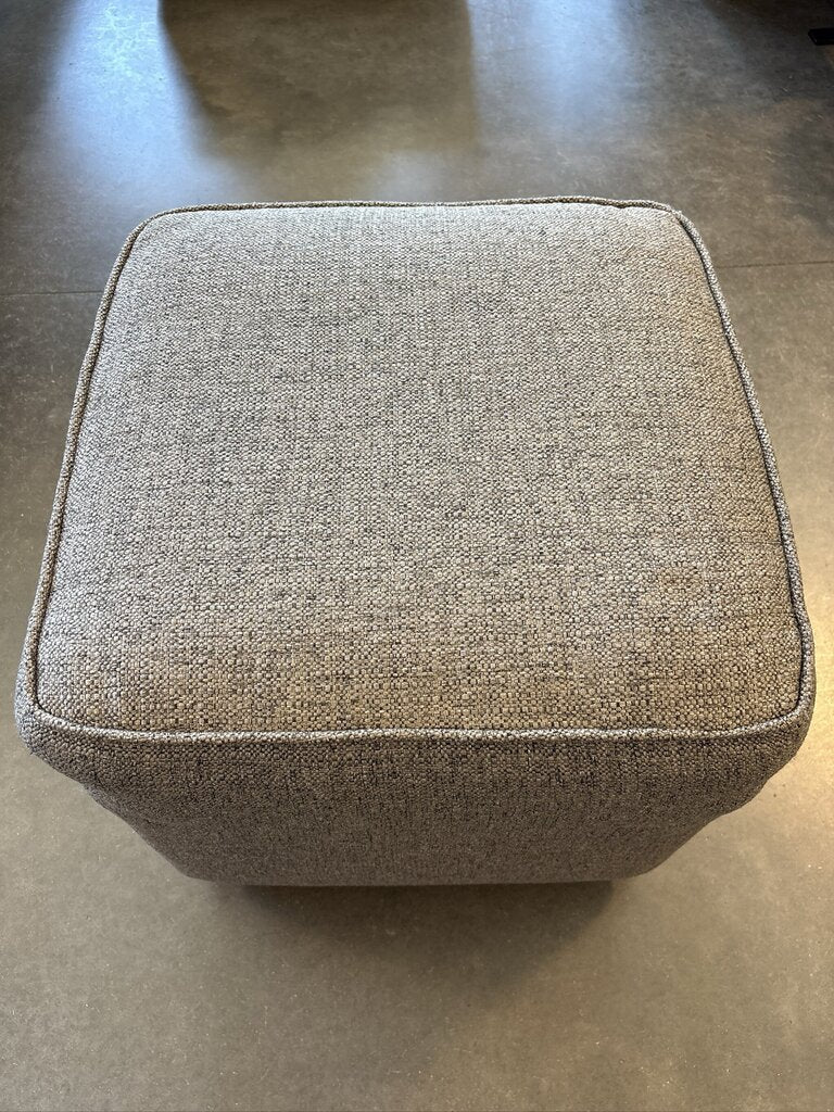 Custom Grey Ottoman W/ Casters ||- 23X23X21