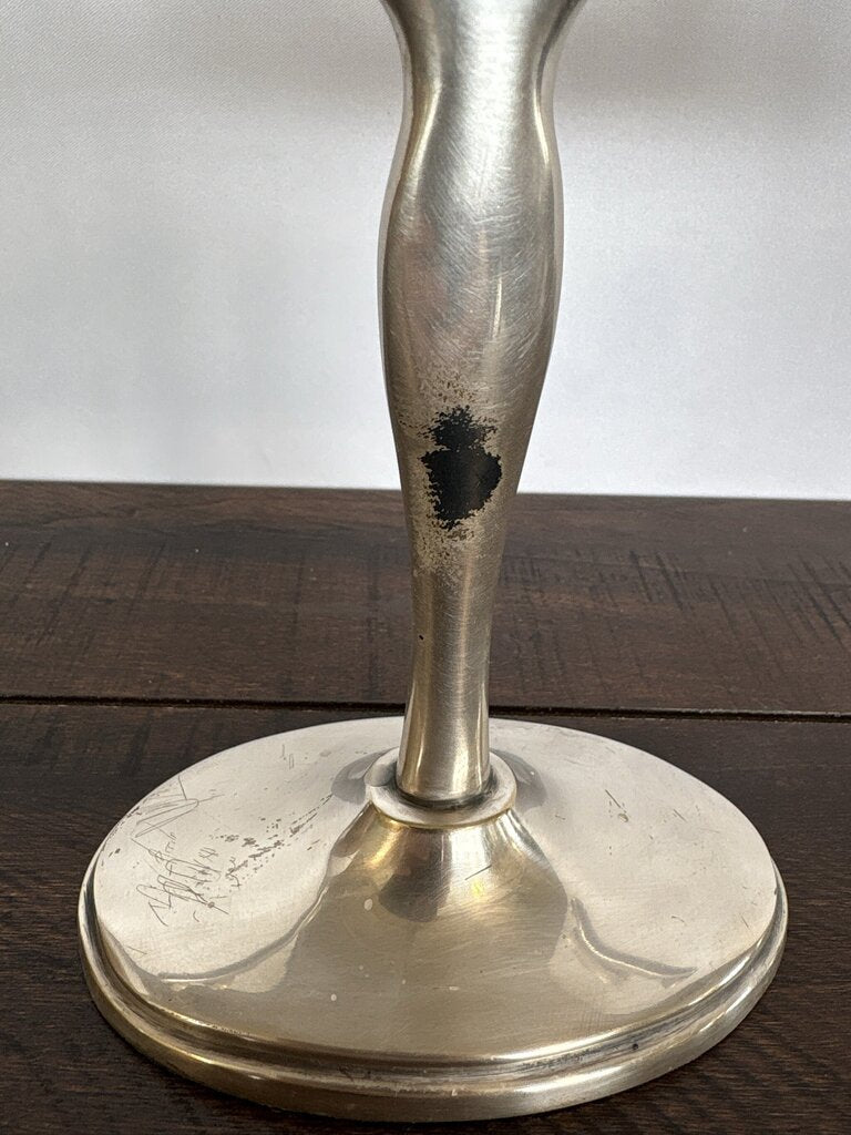 RH Brushed Pewter Hanukkah Menorah - 10.5X7H