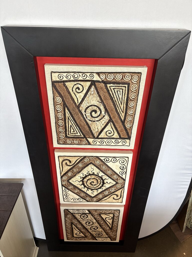 Original Framed SW Paper Art W/ Lights- 67X3X29
